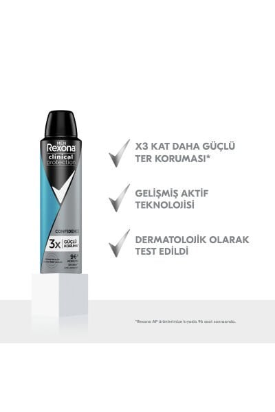 Rexona Men Clinical Protection Antiperspirant Erkek Sprey Deodorant 150 ml