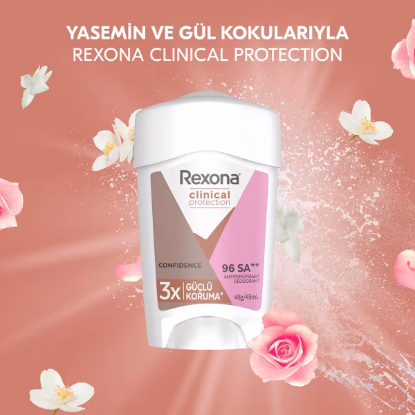 Rexona Clinical Protection Kadın Stick Deodorant Confidence 45 ml