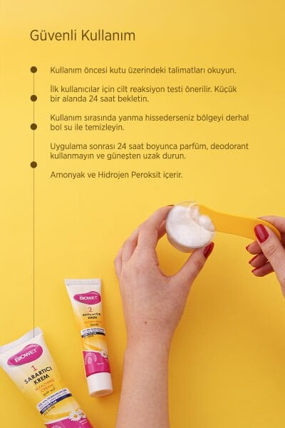 Biowet Tüm Ciltler İçin Tüy Sarartıcı Krem 70 ml + 35 ml