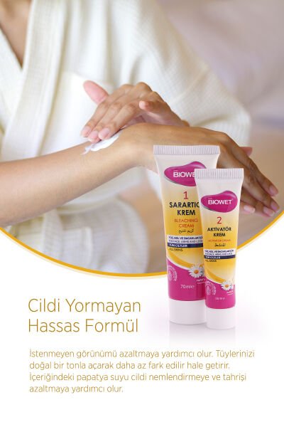Biowet Tüm Ciltler İçin Tüy Sarartıcı Krem 70 ml + 35 ml