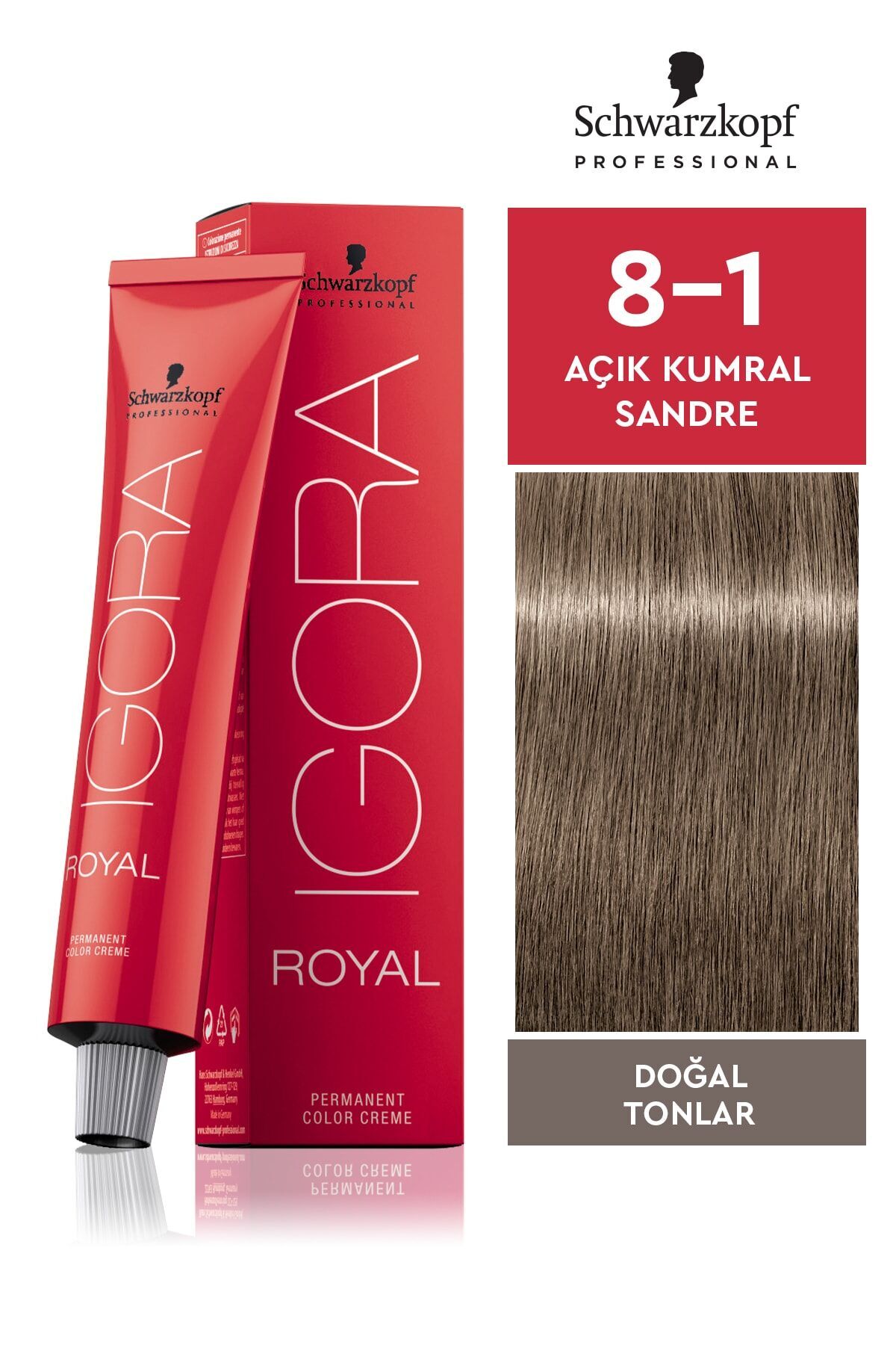 SCHWARZKOPF PROFESSIONAL IGORA ROYAL SAÇ BOYASI 60 gr 8-1