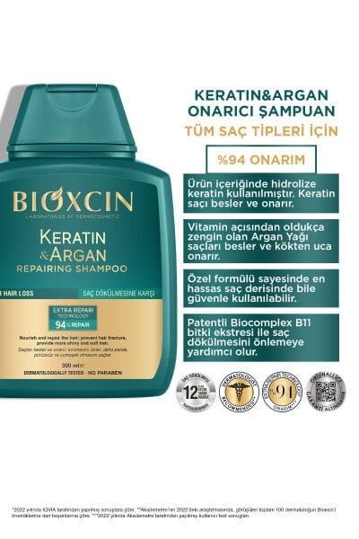 Bioxcin Keratin & Argan Şampuan 300 ml 3 al 2 öde
