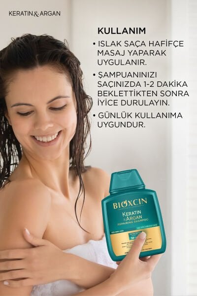 Bioxcin Keratin & Argan Şampuan 300 ml 3 al 2 öde
