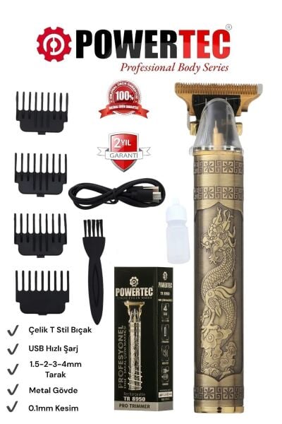 Powertec TR-1210 Sakal Ense Tıraş Makinesi