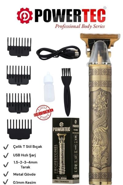 Powertec TR-1210 Sakal Ense Tıraş Makinesi