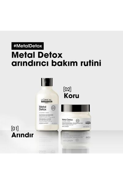 Loreal Professionnel Paris Serie Expert Metal Detox Renkli ve Açıcı ile İşlem Görmüş Saçlar İçin Metal Karşıtı Arındırıcı Şampuan 300 ml