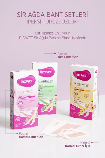 Biowet Sir Ağda Bant Seti Pudralı 41'li