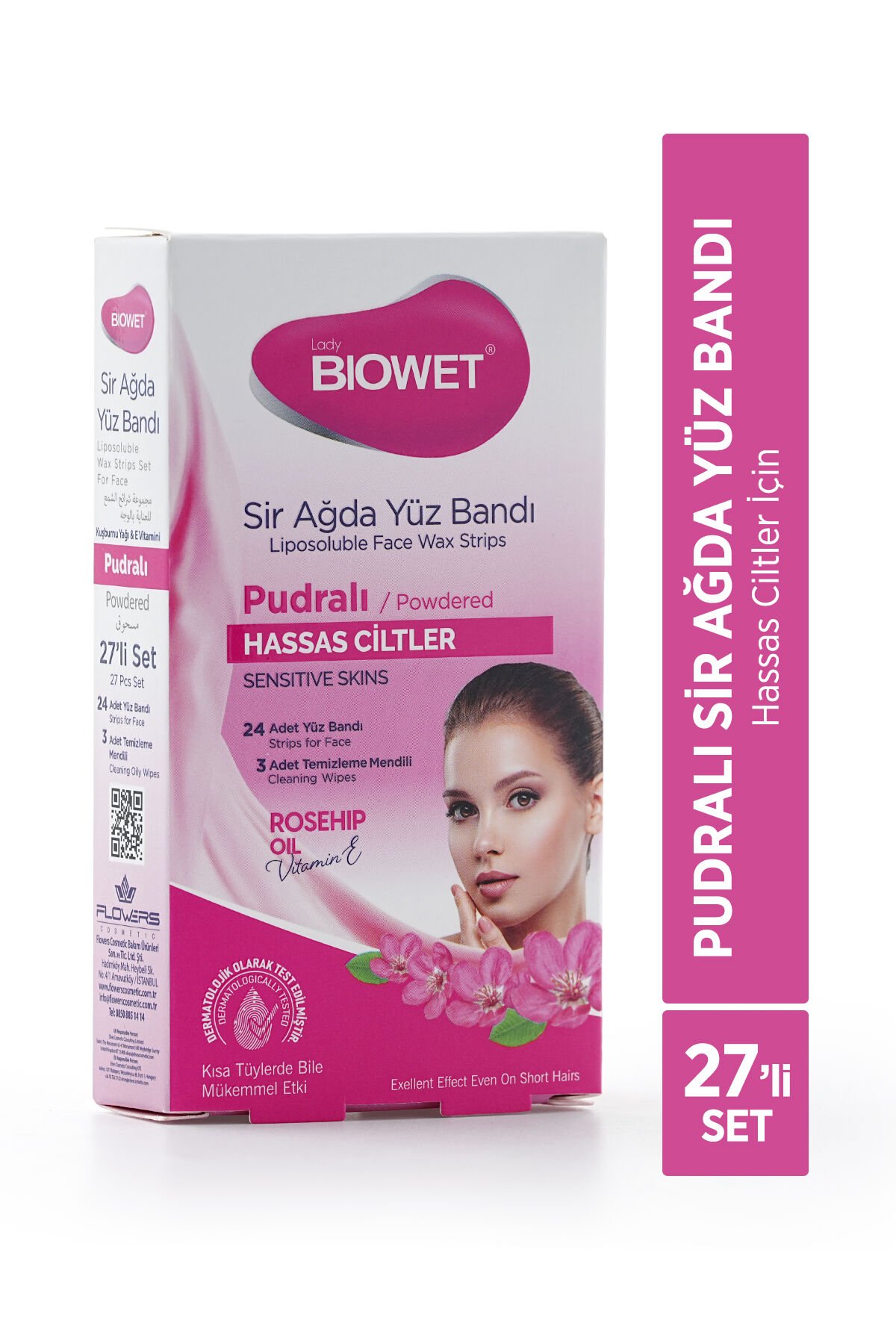 Biowet Pudralı Sir Ağda Yüz Bandı 27'li