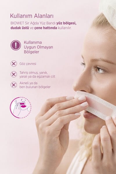 Biowet Pudralı Sir Ağda Yüz Bandı 27'li