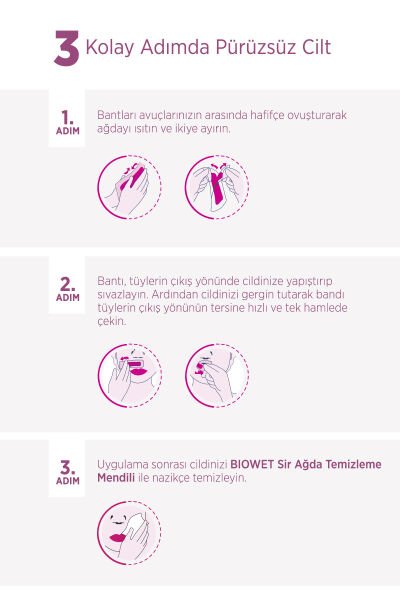 Biowet Pudralı Sir Ağda Yüz Bandı 27'li