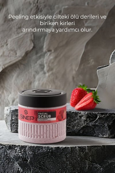Sinep Aydınlatıcı & Temizleyici Yüz Peelingi Çilek 400 ml