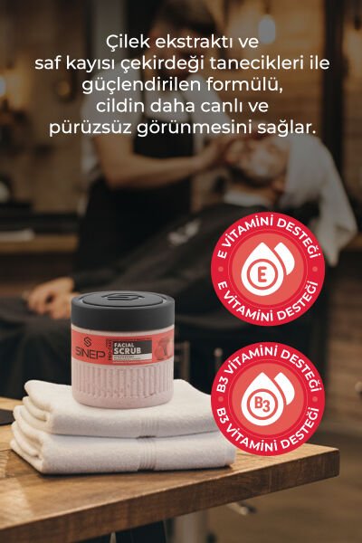 Sinep Aydınlatıcı & Temizleyici Yüz Peelingi Çilek 400 ml