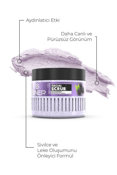 Sinep Aydınlatıcı & Temizleyici Yüz Peelingi Böğürtlen 400 ml