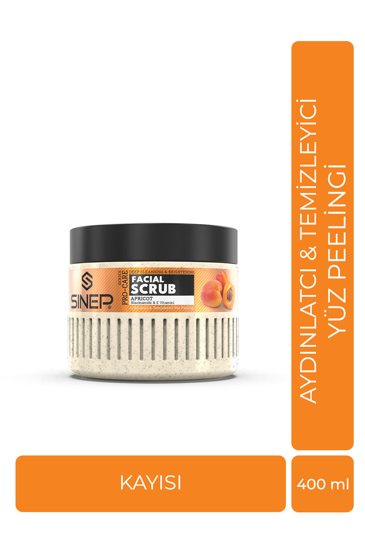 Sinep Aydınlatıcı & Temizleyici Yüz Peelingi Kayısı 400 ml