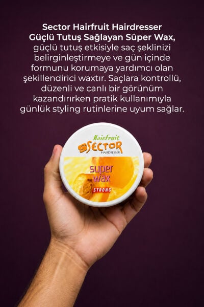 Sector Hairfruit Strong Süper Wax Turuncu 150 ml
