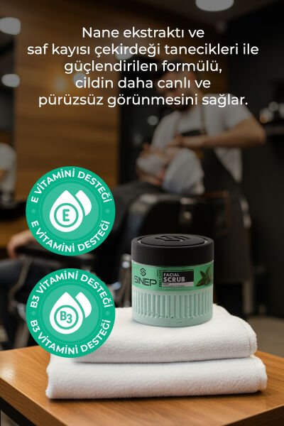 Sinep Aydınlatıcı & Temizleyici Yüz Peelingi Nane 400 ml