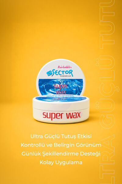 Sector Ultra Güçlü Tutuş Wax Mavi 150 ml