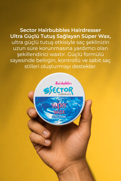 Sector Ultra Güçlü Tutuş Wax Mavi 150 ml