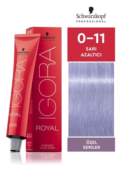 SCHWARZKOPF PROFESSIONAL IGORA ROYAL SAÇ BOYASI 60 gr 0-11