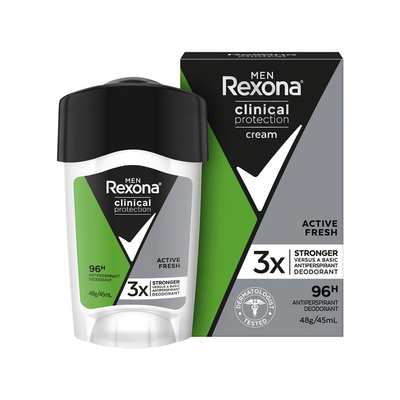 Rexona Men Krem Deodorant Clinical Protection Active Fresh 45 ml