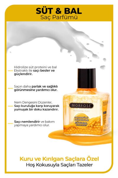 Morfose Süt Bal Saç Parfümü 100 ml