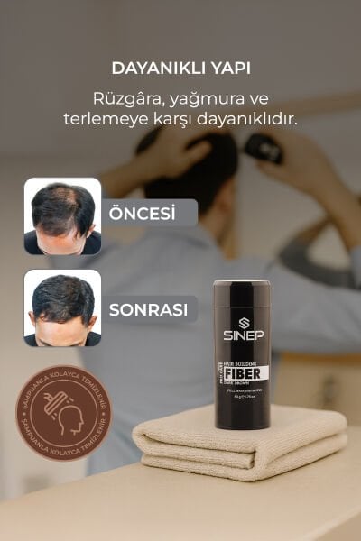 Sinep Saç Dolgunlaştırcı Topik Koyu Kahverengi 50g