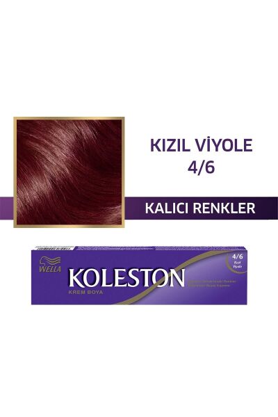 KOLESTON SAÇ BOYASI TÜP 4/6 KIZIL VİYOLE