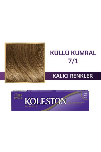 KOLESTON SAÇ BOYASI TÜP 7/1 KÜLLÜ KUMRAL