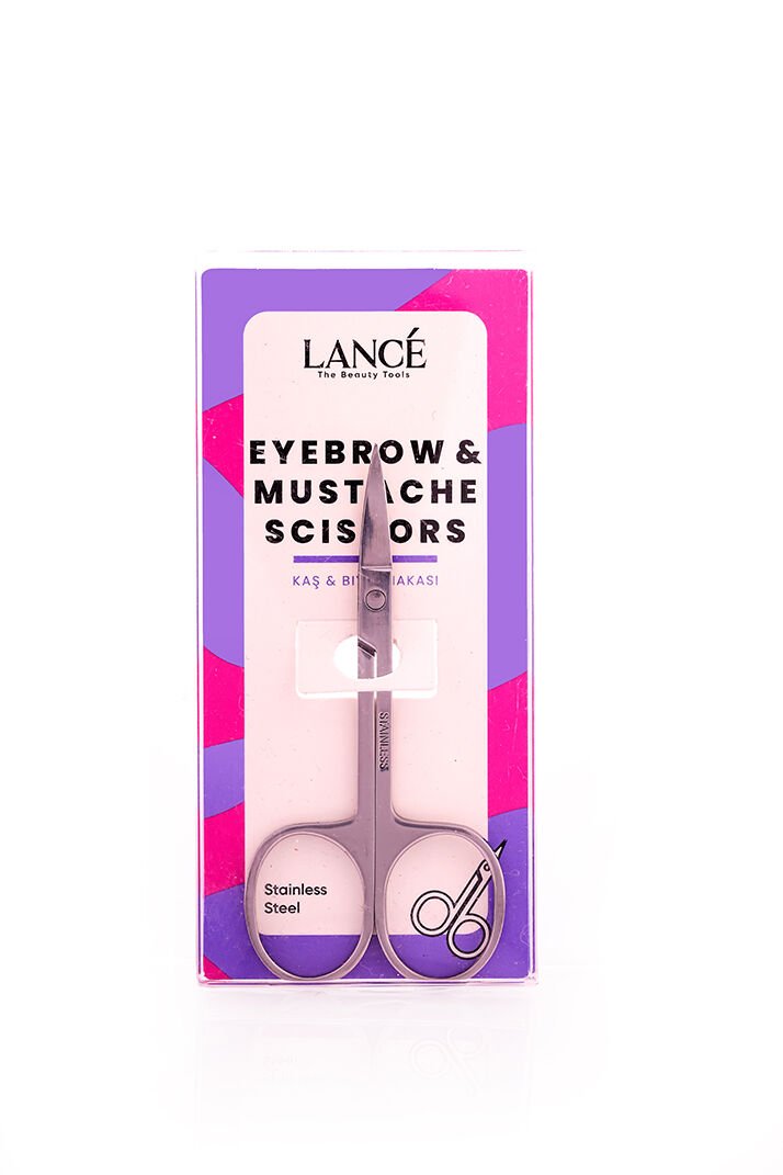 Lancé Professional Kıvrık Uçlu Manikür Kaş Bıyık Makası