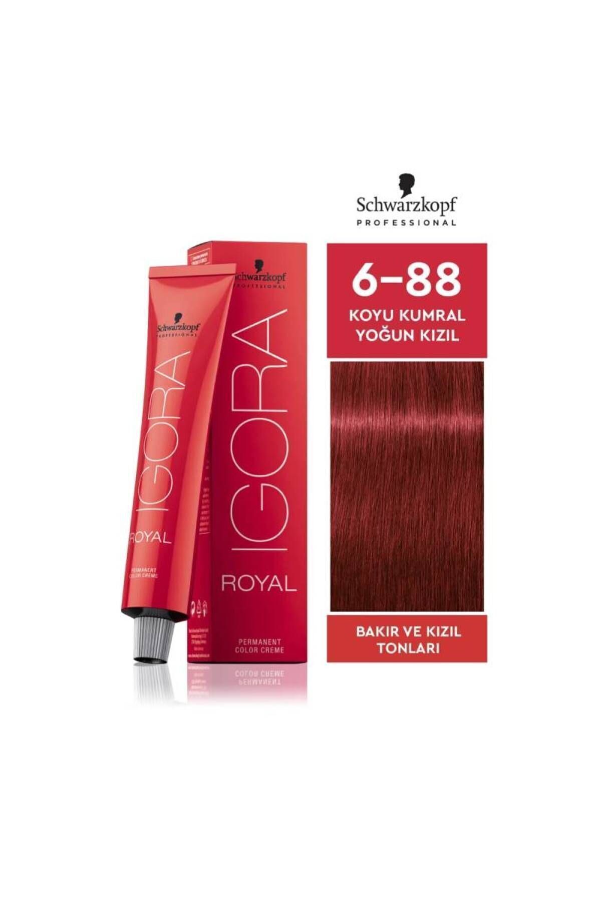 SCHWARZKOPF PROFESSIONAL IGORA ROYAL SAÇ BOYASI 60 gr 6-88
