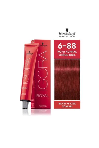 SCHWARZKOPF PROFESSIONAL IGORA ROYAL SAÇ BOYASI 60 gr 6-88