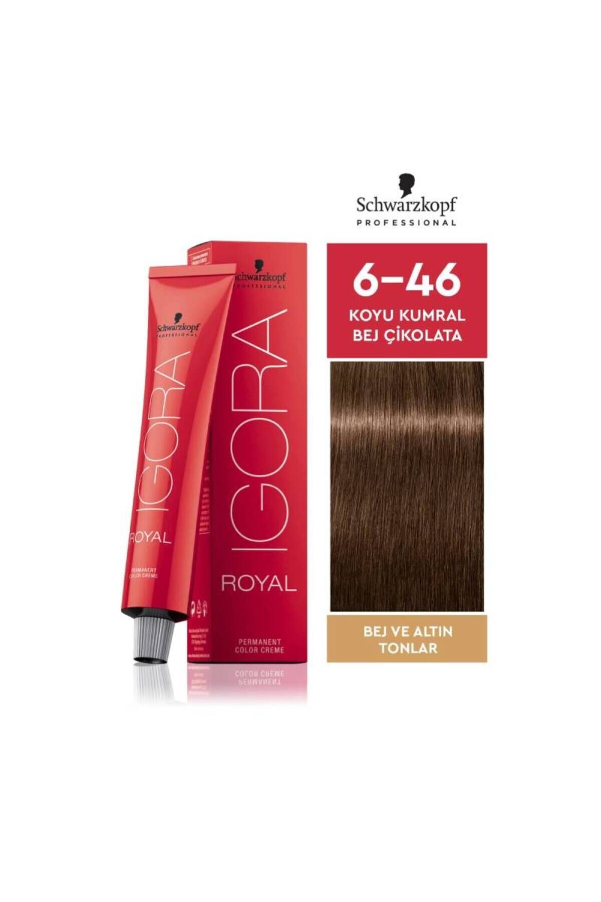 SCHWARZKOPF PROFESSIONAL IGORA ROYAL SAÇ BOYASI 60 gr 6-46