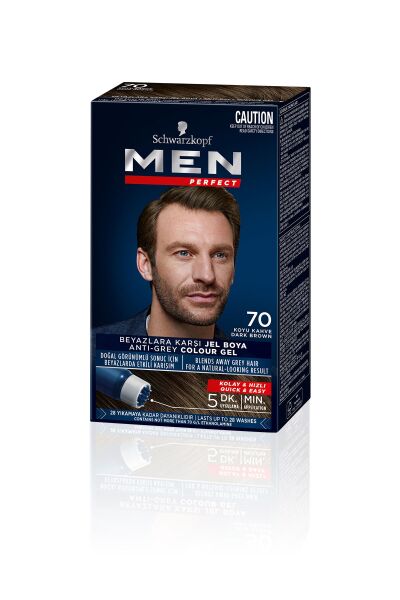 Palette Men Perfect Saç Boyası 70 Koyu Kahve