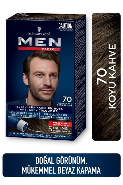 Palette Men Perfect Saç Boyası 70 Koyu Kahve