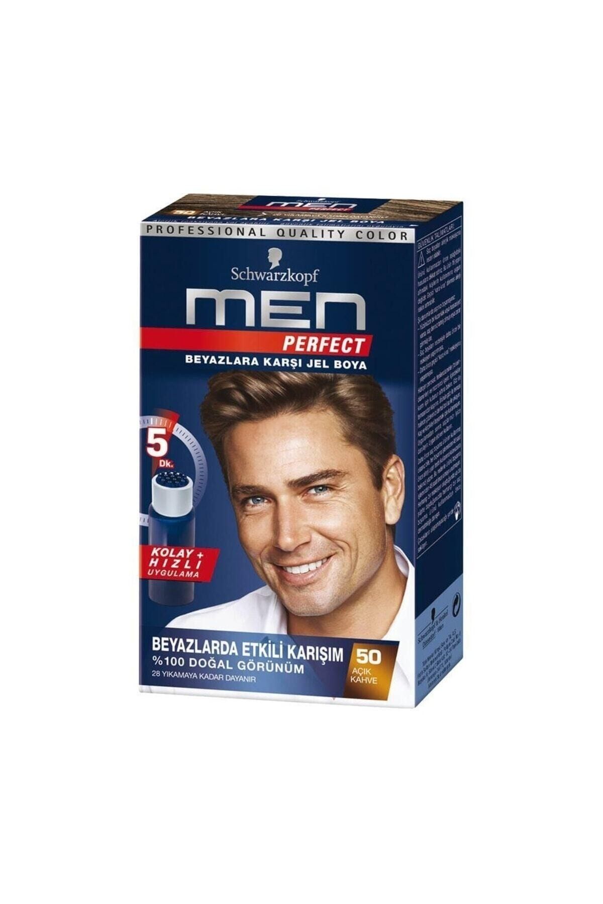 Palette Men Perfect Saç Boyası 50 Açık Kahve