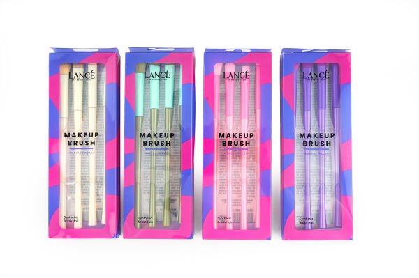 Lancé Professional 4lü Far Fırça Seti Renkli Küçük