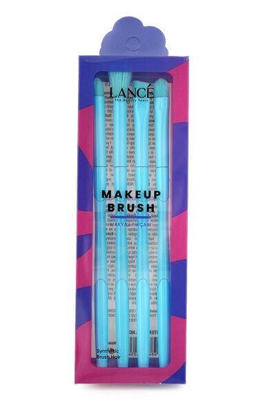Lancé Professional 4lü Far Fırça Seti Renkli Büyük