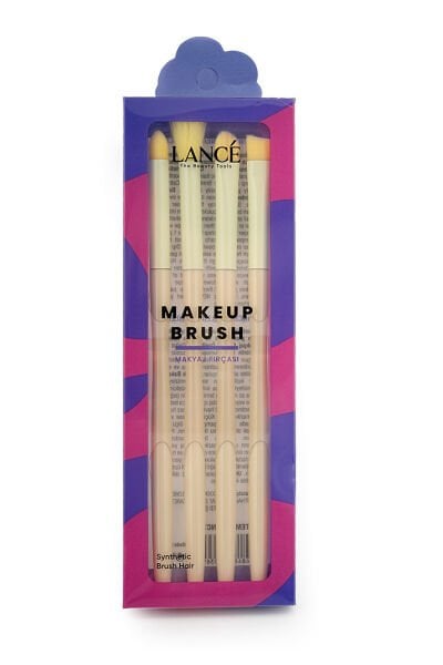 Lancé Professional 4lü Far Fırça Seti Renkli Büyük