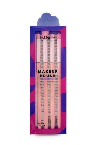 Lancé Professional 4lü Far Fırça Seti Renkli Büyük