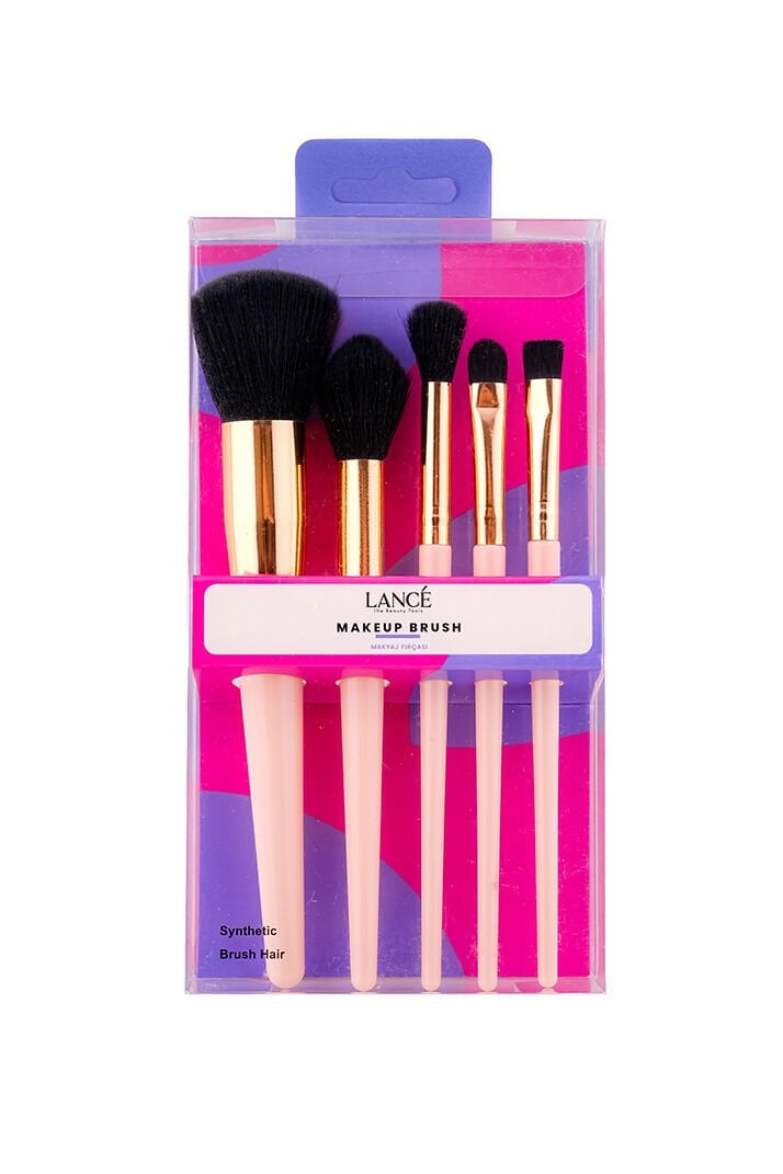 Lancé Professional 5li Bej Makyaj Fırça Seti