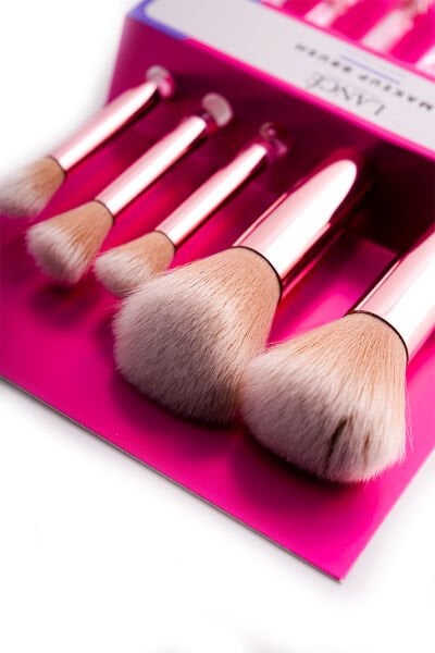 Lancé Professional Lüx Işıltılı 5li Makyaj Fırça Seti