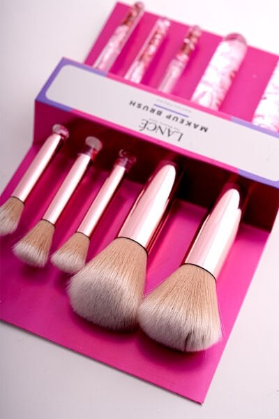 Lancé Professional Lüx Işıltılı 5li Makyaj Fırça Seti