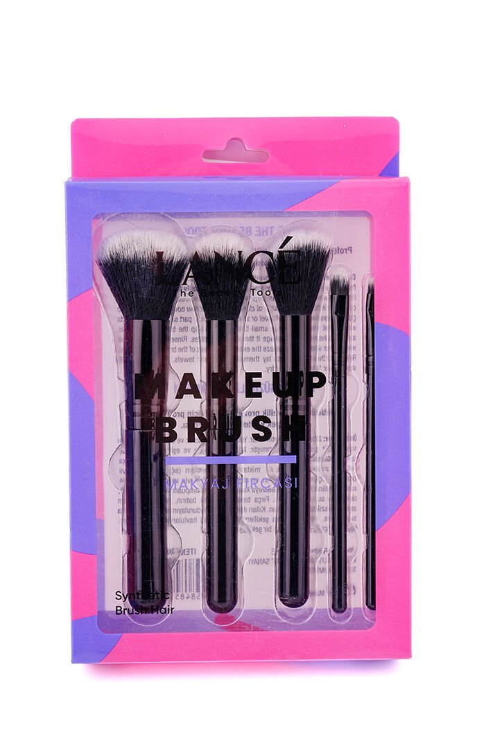 Lancé Professional Siyah Lüx 5li Makyaj Fırça Seti