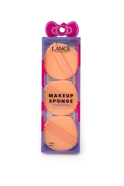 Lancé Professional 3lü Transparan Makyaj Süngeri Renkli