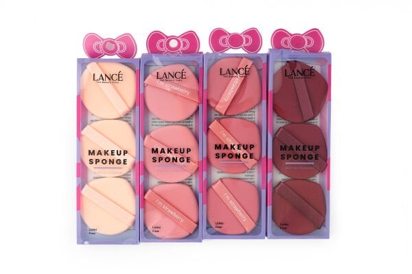 Lancé Professional 3lü Transparan Makyaj Süngeri Renkli