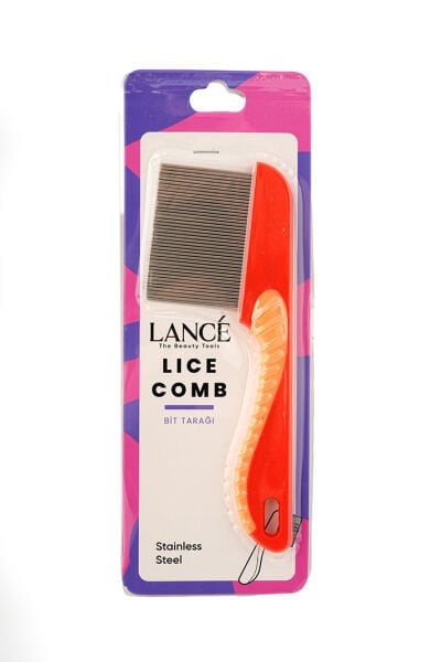 Lancé Professional Saplı Bit Tarağı Renkli