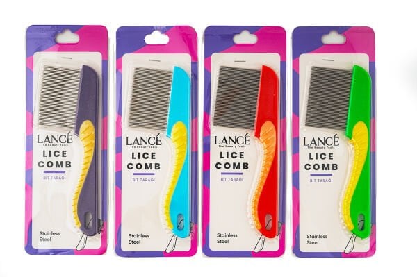 Lancé Professional Saplı Bit Tarağı Renkli