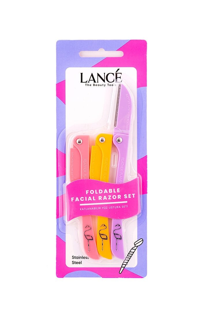 Lancé Professional 3lü Kaş Usturası Flamingo