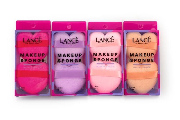 Lancé Professional Makyaj Süngeri Kalpli Renkli