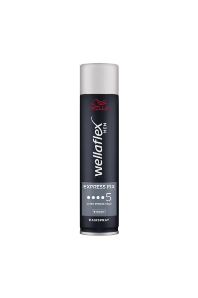 Wella Wellaflex Men Express Fix Ekspres Sabitleyici Erkek Saç Spreyi Ultra Strong Hold  250 ml - 5/5 Hold